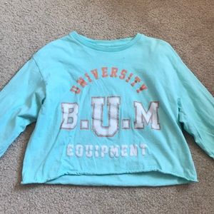 Long sleeve cropped shirt